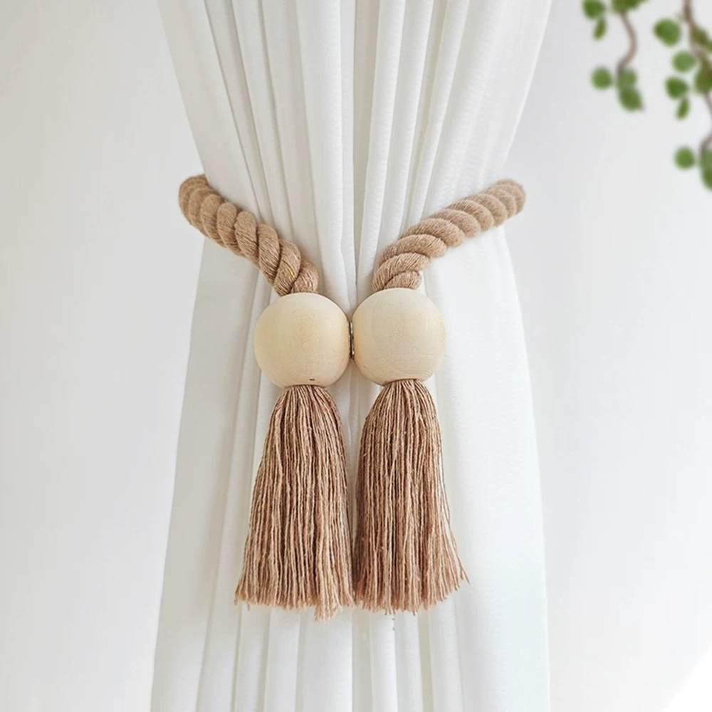 Beaded Trim Fringe - 1 Buah Tali Tirai Manik-Manik Sederhana