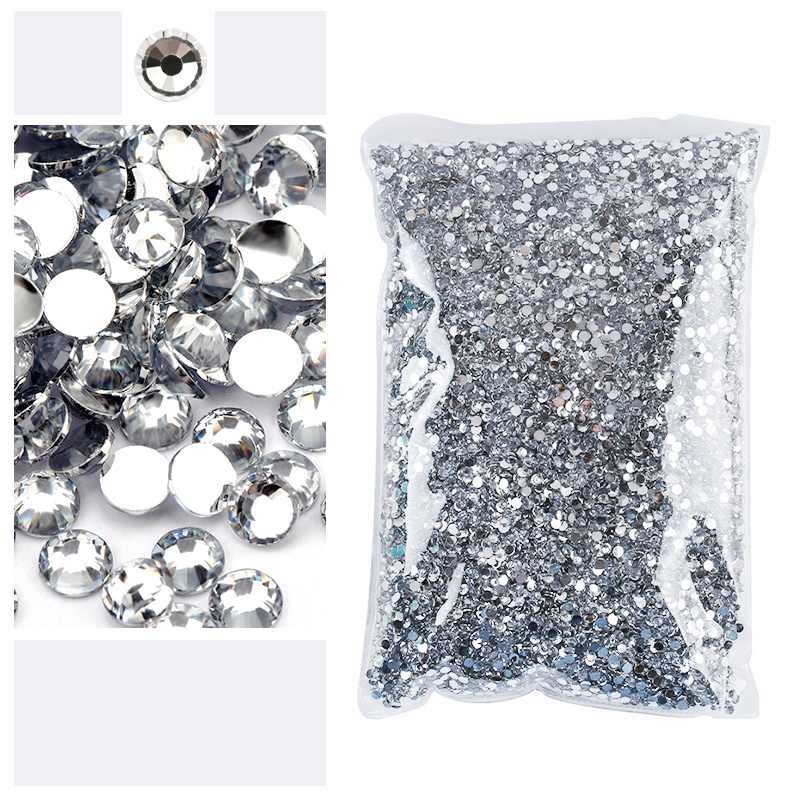 Hotfix Rhinestone Sheet - Paket Grosir Bening 2-5Mm Berlian Imitasi
