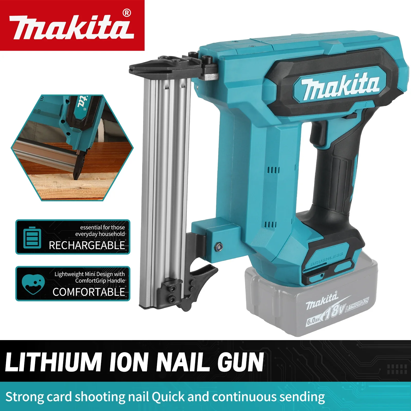 Embellishments For Scrapbooking - Makita F30 Pistol Paku F Brad