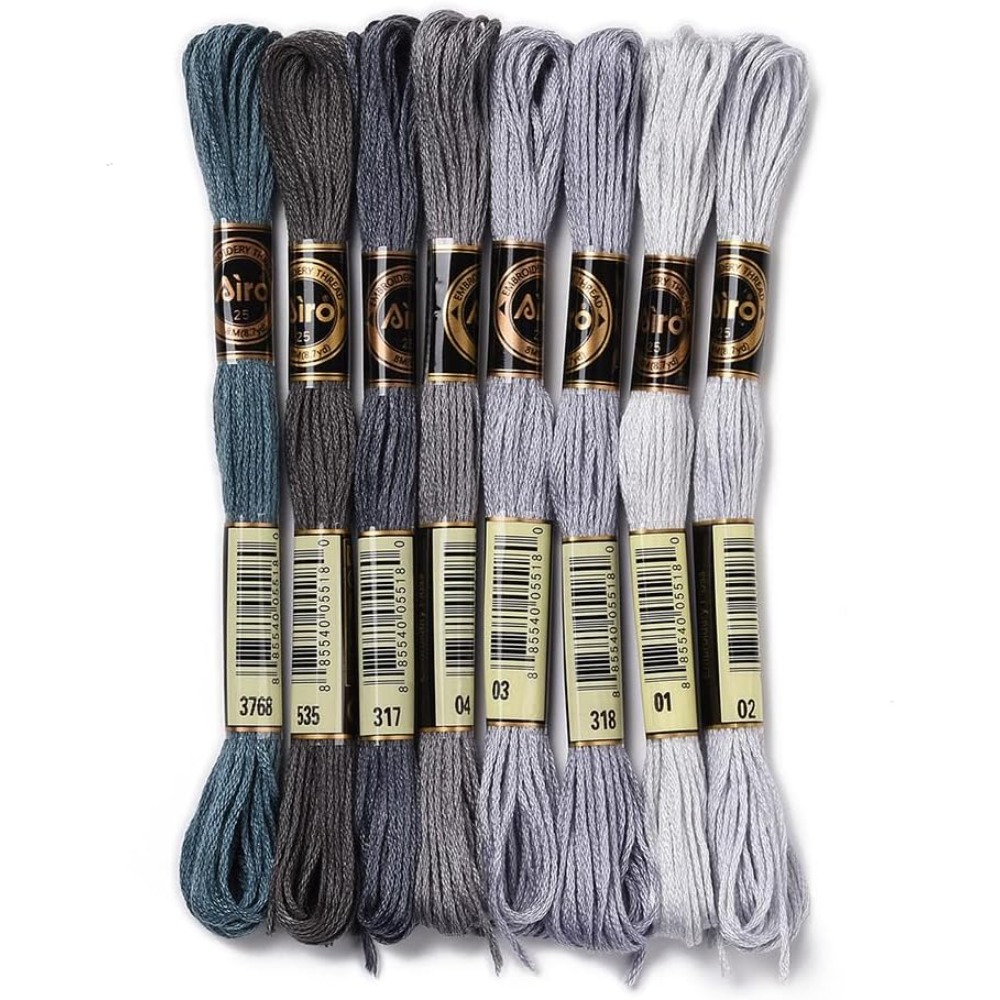 Embroidery Embellishments - 8 Gulungan 70 Yard Gelang Persahabatan