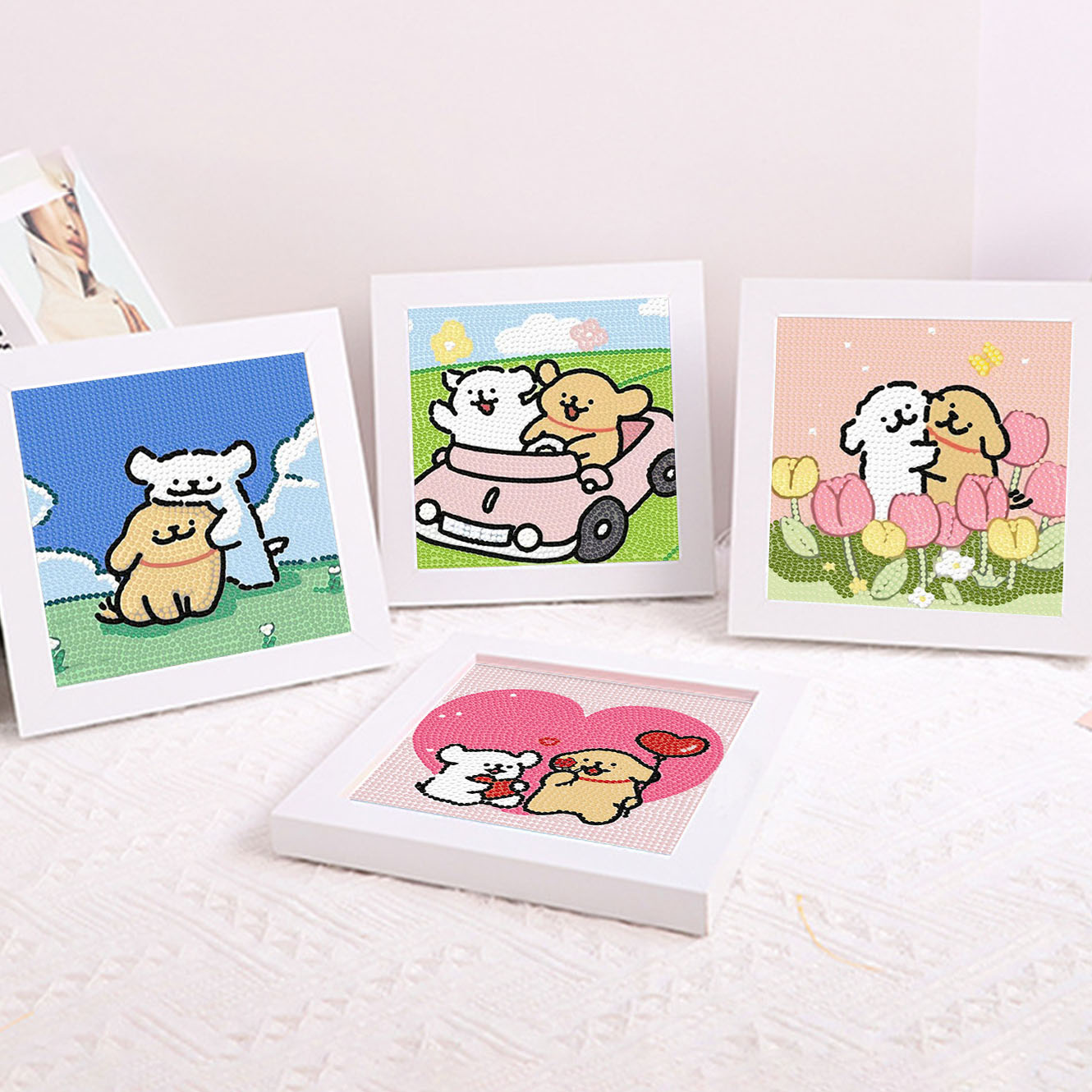 Embroidery Embellishments - Lukisan Dekoratif Bingkai Berlian Kristal Anak
