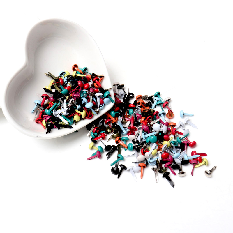 Embellishments For Scrapbooking - Brads Bulat Pastel Campuran untuk Scrapbooking,