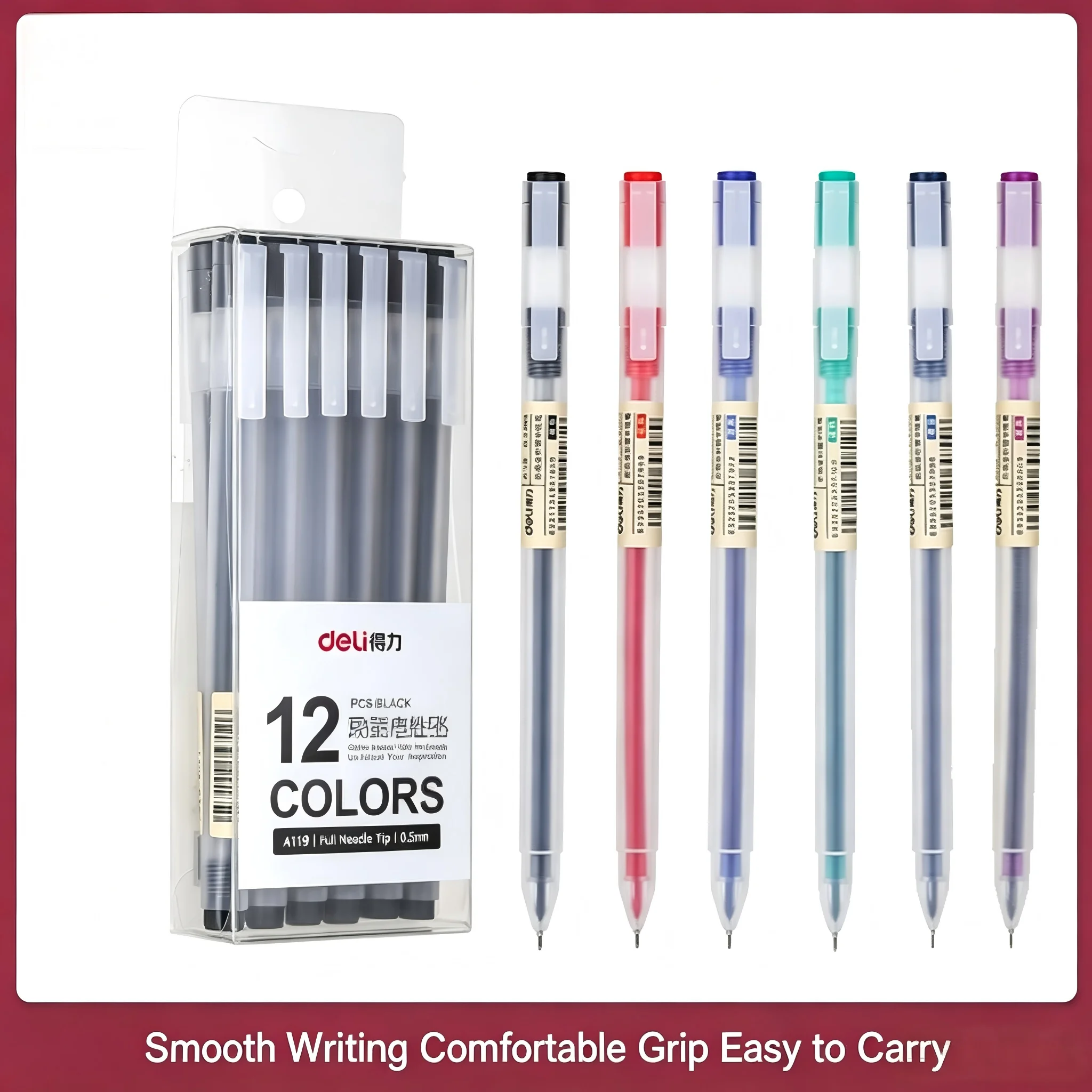 Muji Stationery Gel Pen - A119 Pena Gel Hitam 0.5Mm Ujung