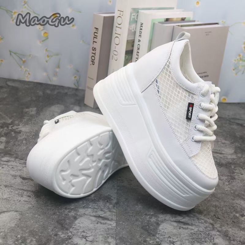 Tenis De Mujer Sepatu Platform - Guipure Lace Panel ulasan dan harga