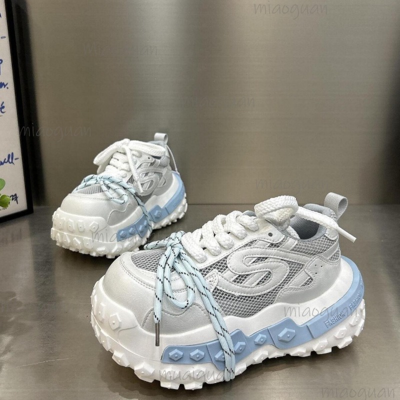 Sepatu Sneakers Platform Chunk - Guipure Lace Panel ulasan dan harga