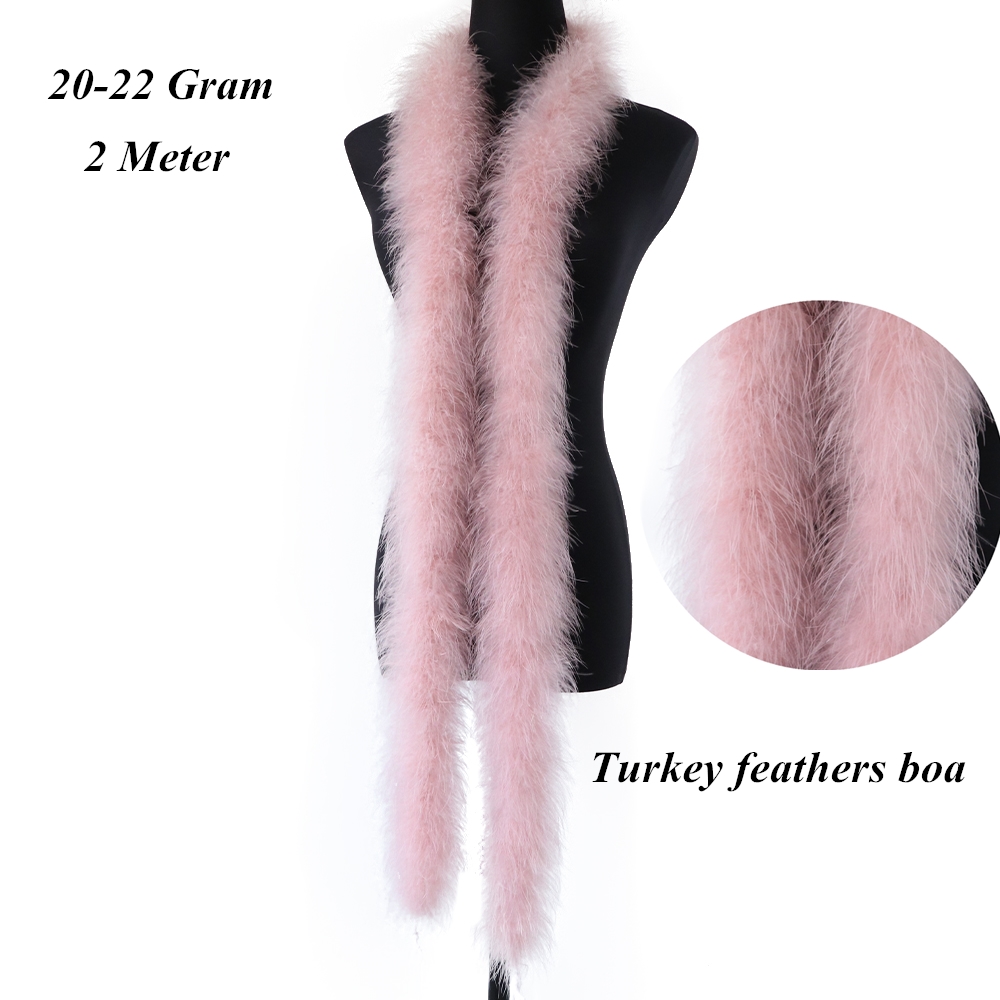 2M 22G 50G Bulu Marabou Alami  - Feather Trim Marabou ulasan dan harga