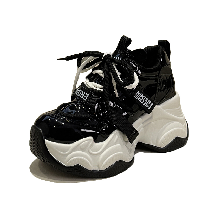 Sneakers Platform tinggi 2023  - Guipure Lace Panel ulasan dan harga