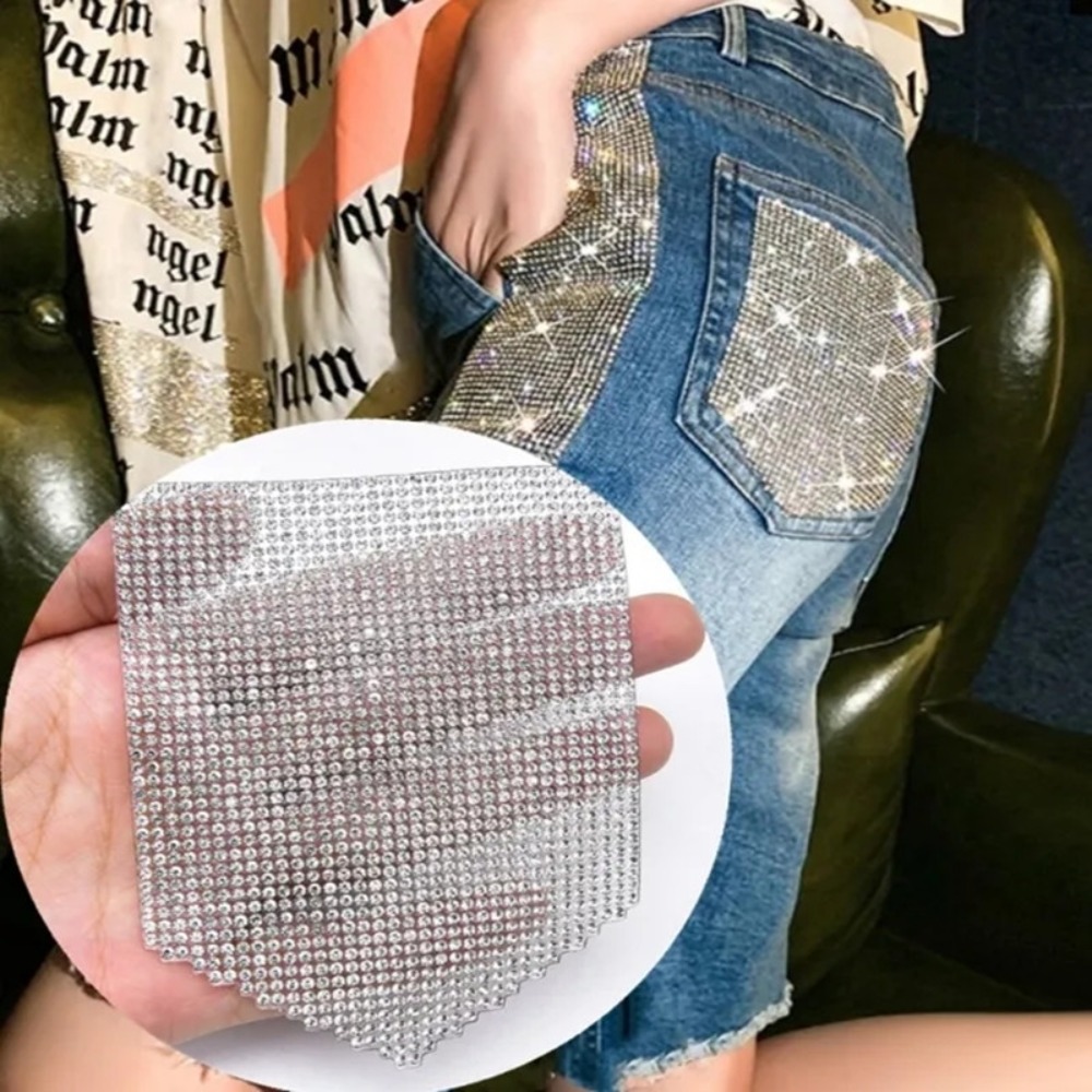 Tambalan berlian imitasi mewah - Hotfix Rhinestone Sheet ulasan dan harga