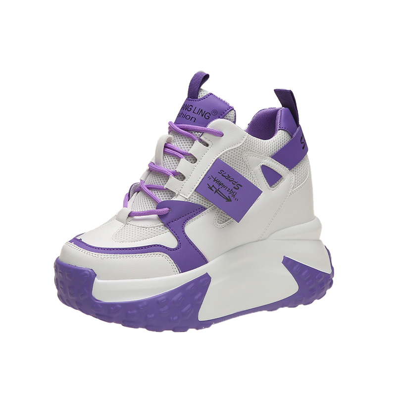 Sepatu Sneakers Wanita Platfor - Guipure Lace Panel ulasan dan harga