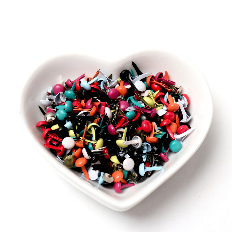 Brads Bulat Pastel Campuran un - Embellishments For Scrapbooking ulasan dan harga