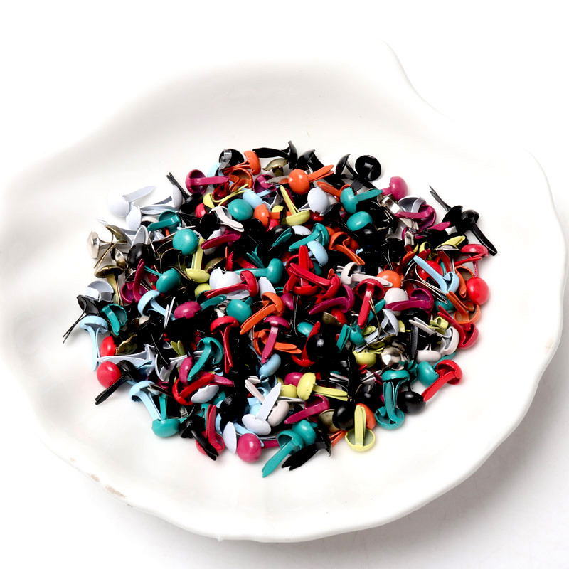 Brads Bulat Pastel Campuran un - Embellishments For Scrapbooking ulasan dan harga