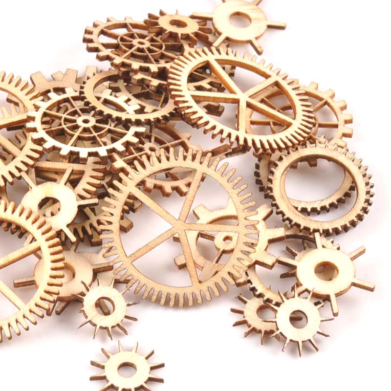 20-40Mm 36Pcs Kayu Yang Belum  - Embellishments For Scrapbooking ulasan dan harga