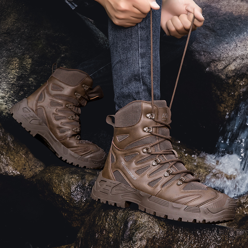 Sepatu Bot Taktis Hiking Luar  - Guipure Lace Panel ulasan dan harga