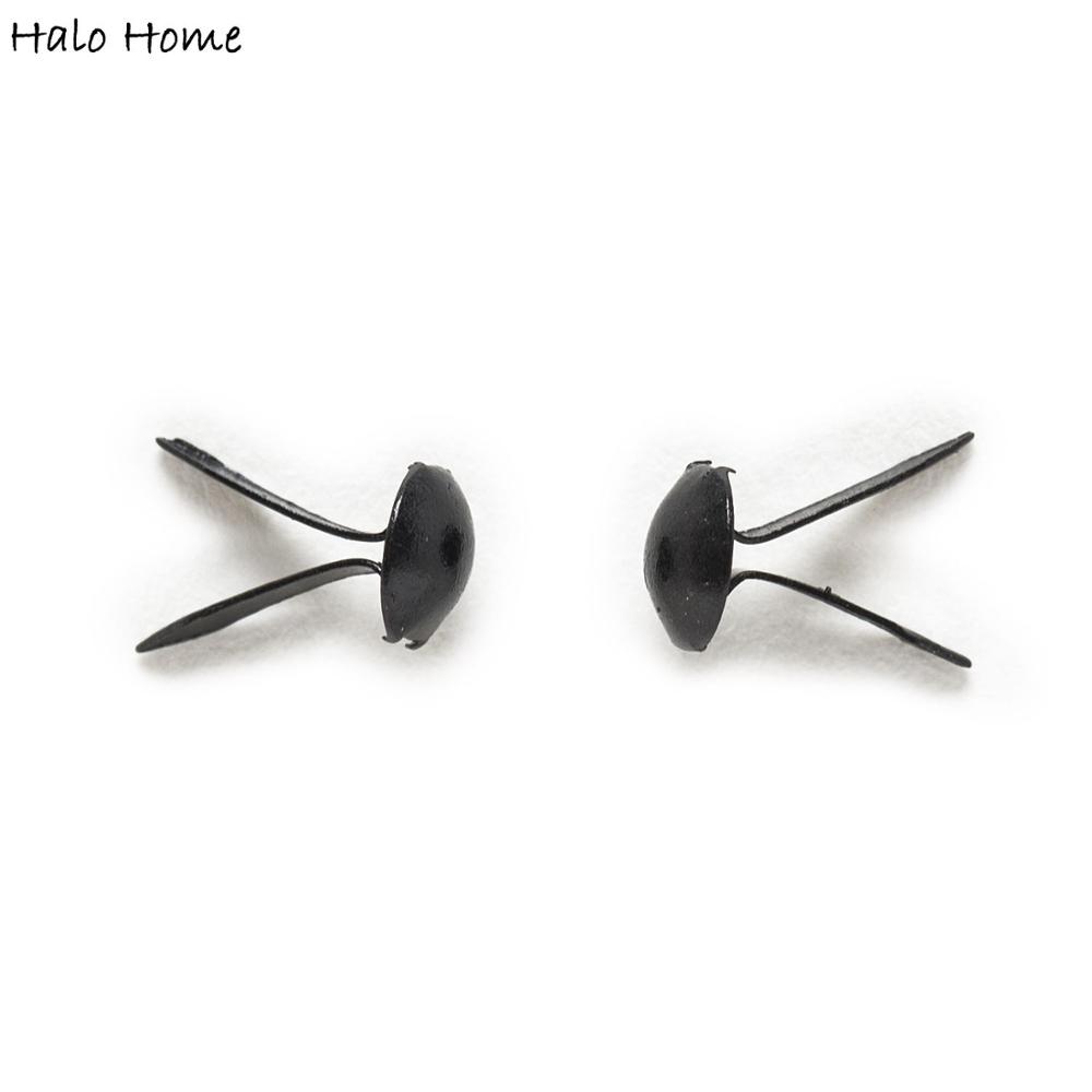 500 Pcs Hitam Bulat Brads Scra - Embellishments For Scrapbooking ulasan dan harga