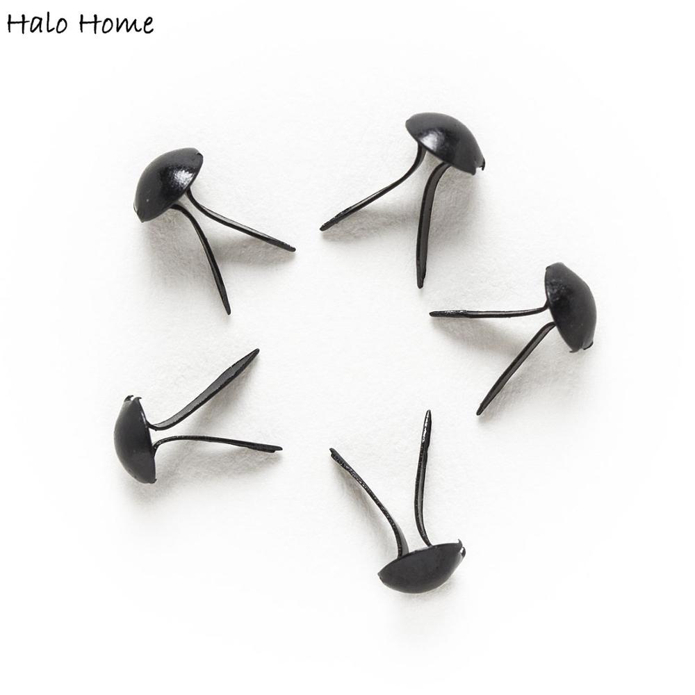 500 Pcs Hitam Bulat Brads Scra - Embellishments For Scrapbooking ulasan dan harga