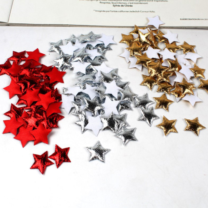 100 buah bintang emas/perak un - Embellishments For Scrapbooking ulasan dan harga